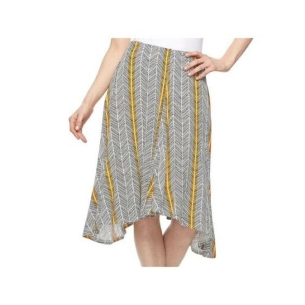 women's Midi Skirt Apt 9 Shark Bit A-Line size XL NEW